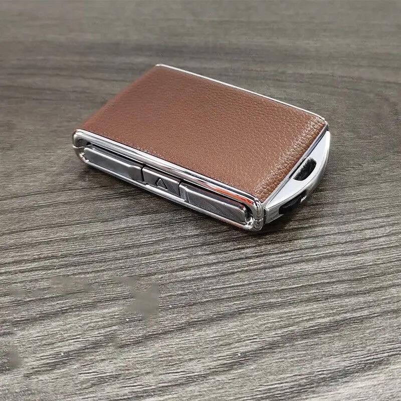 Leather Alloy Car Key Fob Case Cover Remote Keychain For Volvo XC90 XC60 S90 V90