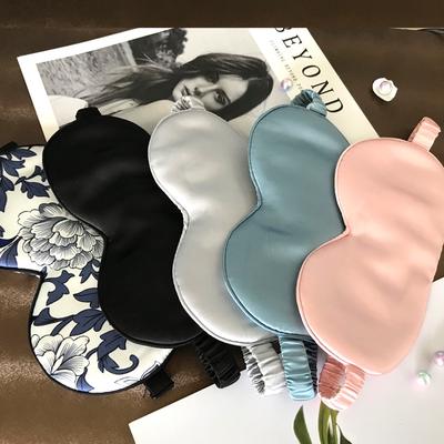 100% Silk 16 Momme Mulberry Silk Sleep Eye Mask & Blindfold with Elastic Strap Soft Eye Cover Eyeshade Night