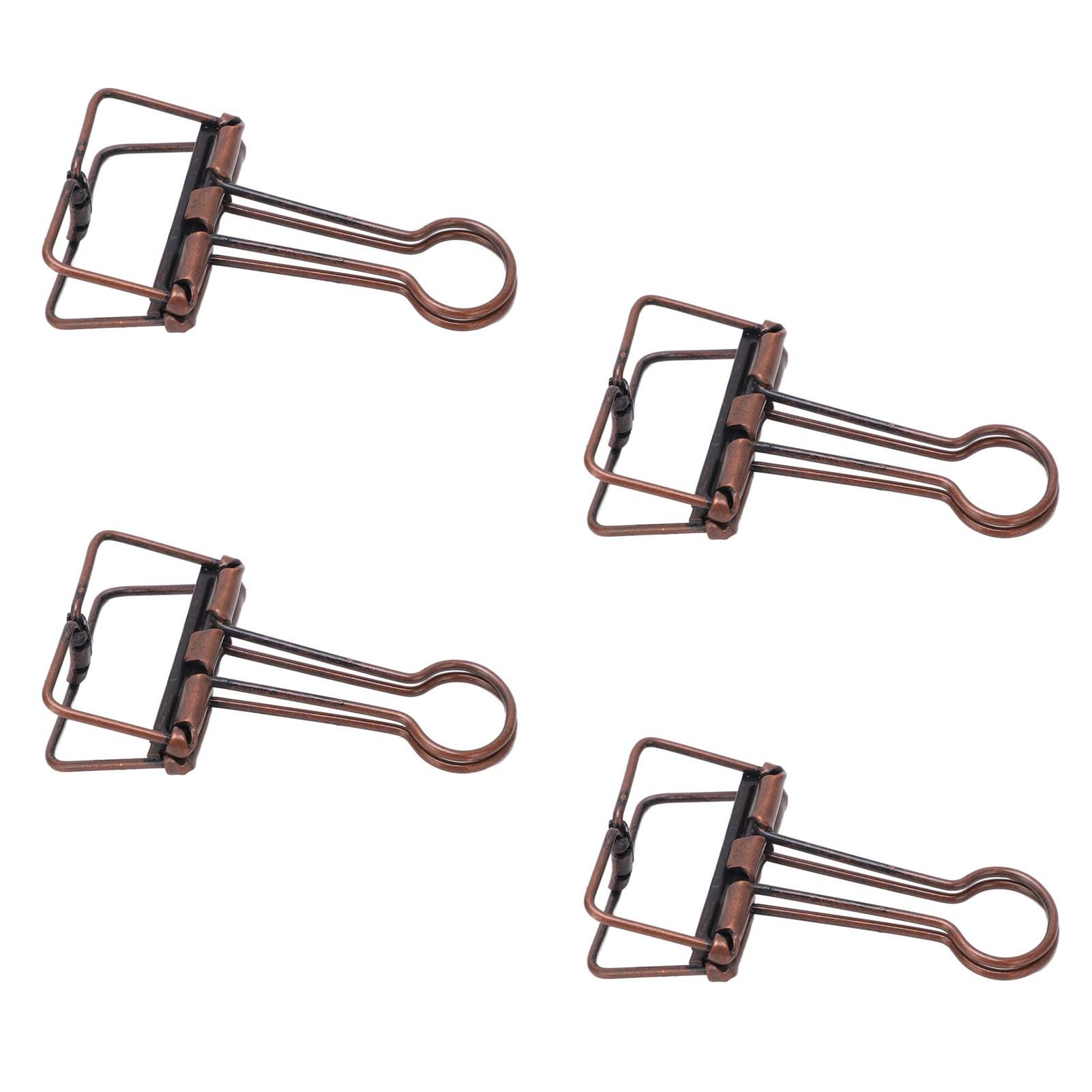 

50 шт. зажимов для бумаги 32 мм, металлические, сильная сила зажима, полые зажимы для бумаги для офиса, школы красный