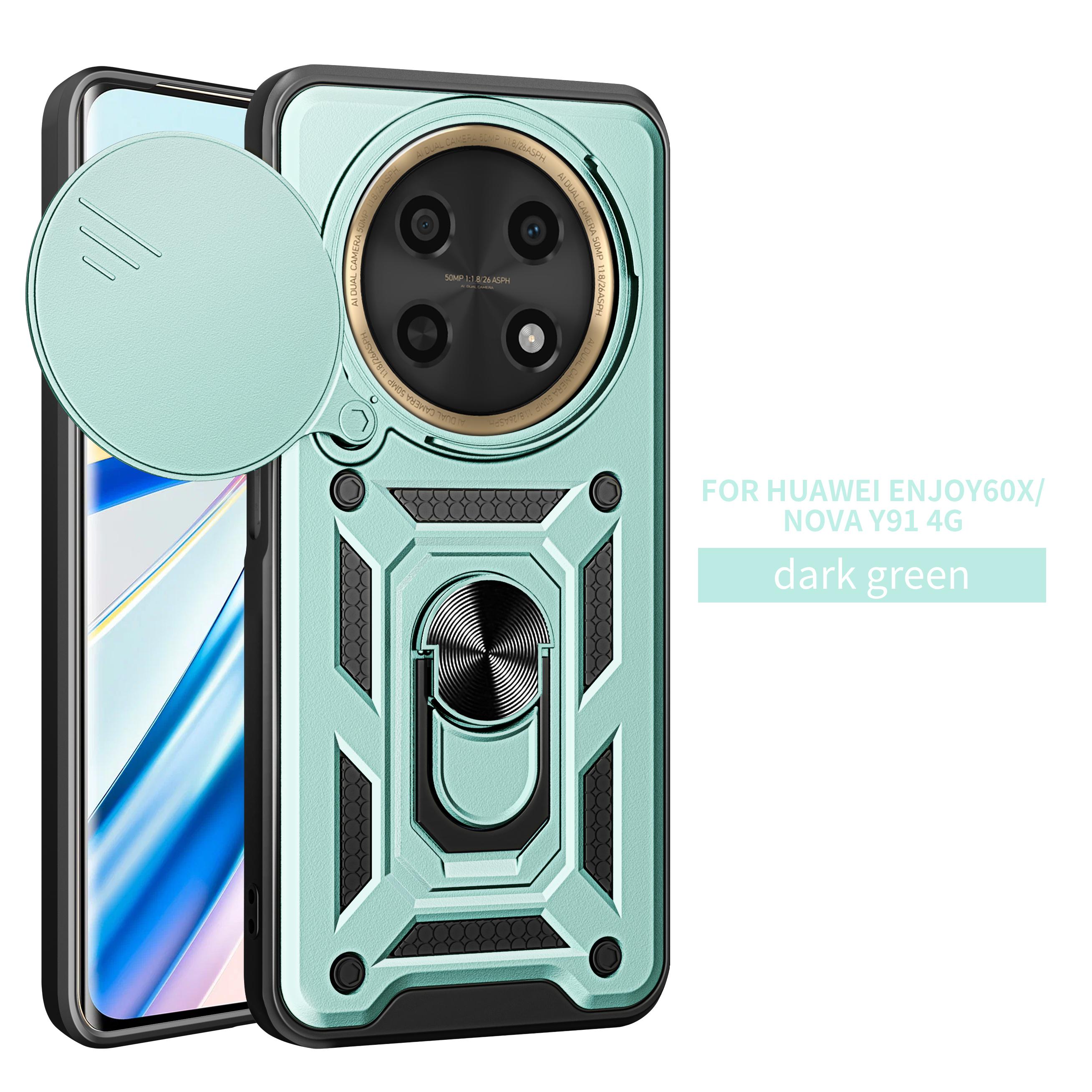 

Чехол для Huawei Nova Y91 Чехол для Huawei Nova Y90 Nova Y9A Держатель с магнитным кольцом Бронированный чехол для телефона Защитная задняя крышка со шторкой для камеры Huawei nova Y91
