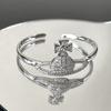 Luxe Romantisch Diamant Zirconium Saturnus Open Armband Temperament Persoonlijkheid Planeet Elegante Zoete Armband