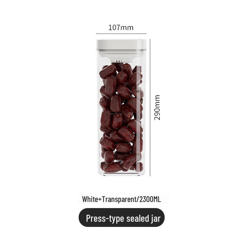Press-Type Airtight Kitchen Container for Cereal & Grain Storage