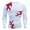 Anime 3D Print Long Sleeve Compression Shirt for Men Gym Workout Running Undershirt Baselayer Athletic Quick Dry Breathable Tops