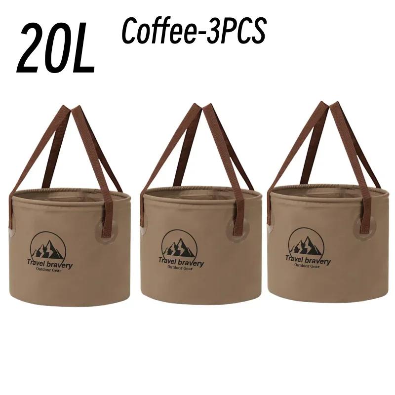 Durable Multi-functional Portable Basins Waterproof Collapsible Sink Bucket Travel Basin Camping Hiking Storage Bucket 10L/20L