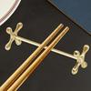 Metal Chopstick Holder Chopsticks Rest Spoons Stand Desktop Fork Rest Metal Spoon Holder Chopstick Base Japanese Spoon Rest