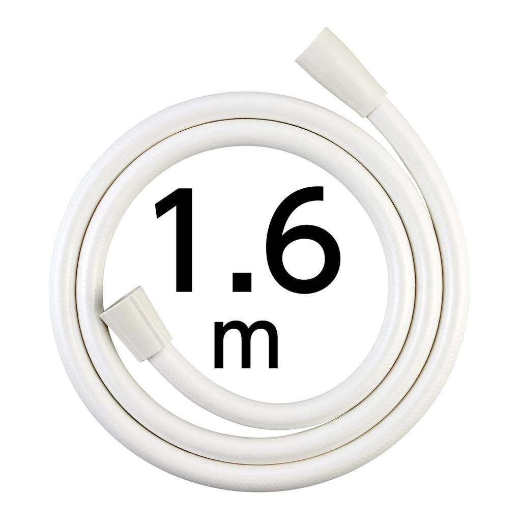 SANEI Company Sanei Wasserhahn Dusche matt, kompatibel mit den meisten Wasserhahn-Seitenadaptern, hergestellt in Japan (früherer Name Seisakusho) Schlauch, weiß, Hersteller,