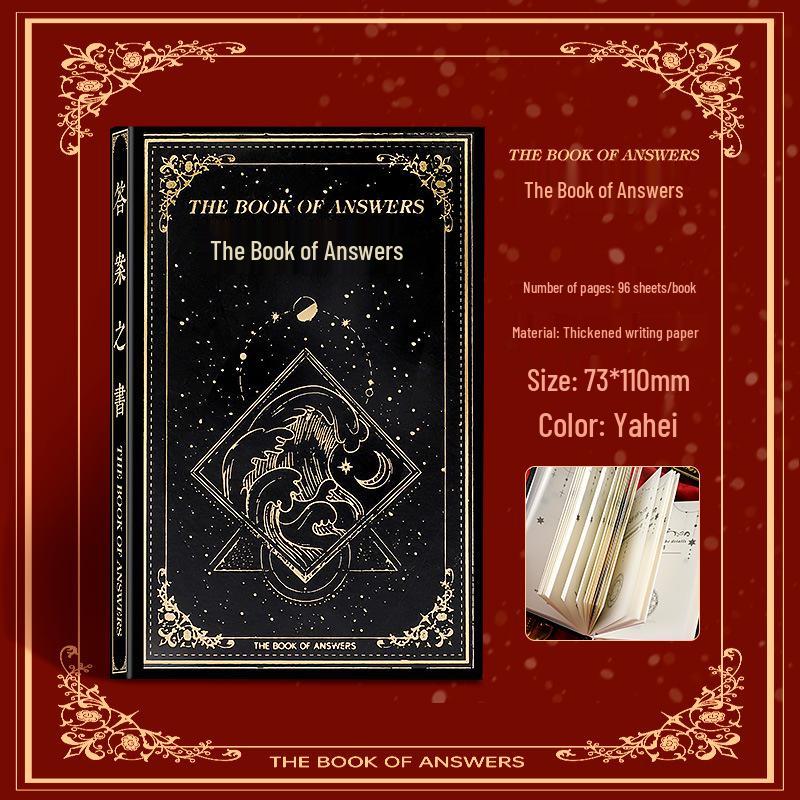 Magical Life Answer Book: Bilingual Prophecy Notebook Hardcover чёрный