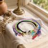 Crystal Gemstone Necklace Cord 45cm/18inch - Mix of 11 Colours