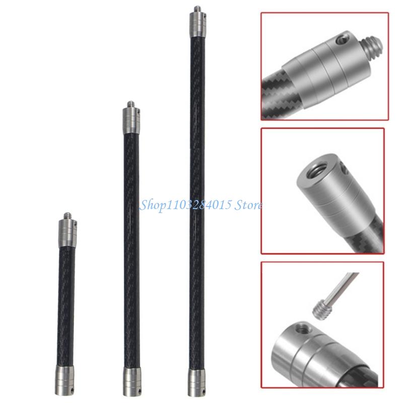 R6FF Lightweight 14mm Carbon Fiber Extension Rod Stainless Steel Connector 1/4inch