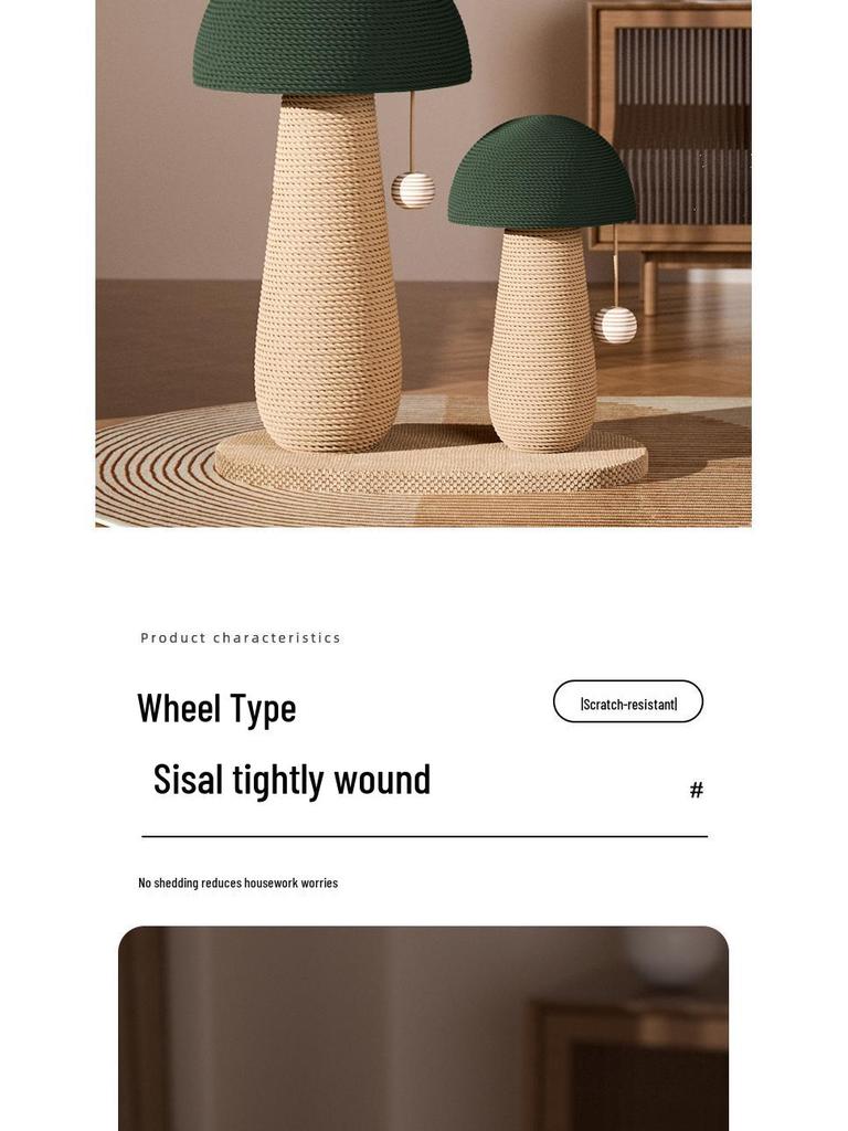Durable Sisal Cat Scratching Board: Debris-Free, Vertical Claw Post for Self-Amusement & Boredom Relief