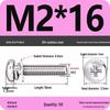 304 Stainless Steel Round Head Phillips Screw with Flat Washer (Sizes M3, M4, M5, M6)