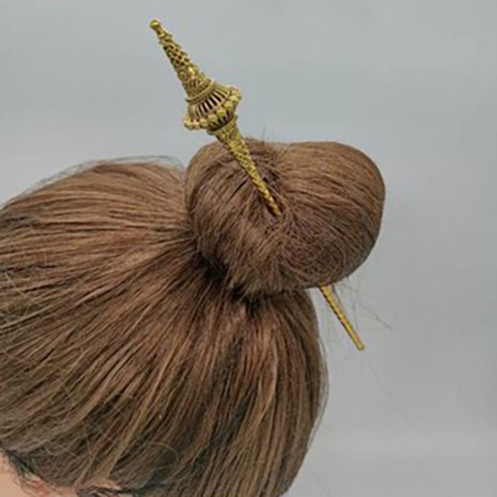 Exquisite Thai Stick Hairstick Ancient Ethnic Hairpin Dai Style Hairstick  Hair Styling Accessory
