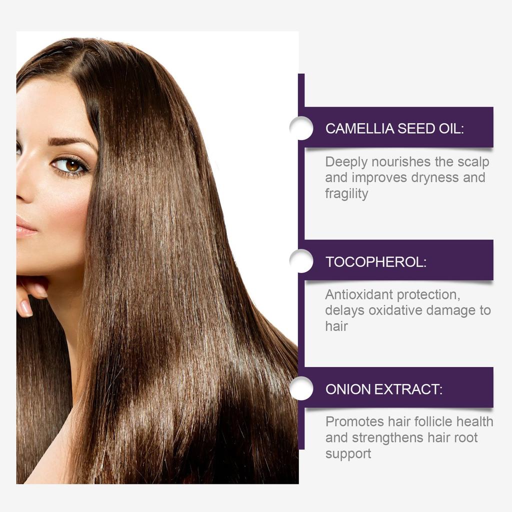 Gentle Nourishing Anti-Breaking Hair Camellia Seed Oil  Extract Oil Control Solid Root Smoothing Hair And Scalp Care(60ml