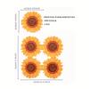 20pcs/Set, Disposable Sunflower Shape Printed Napkins, Birthday Holiday Picnic Wedding Party Paper Towels, Restaurant Dessert