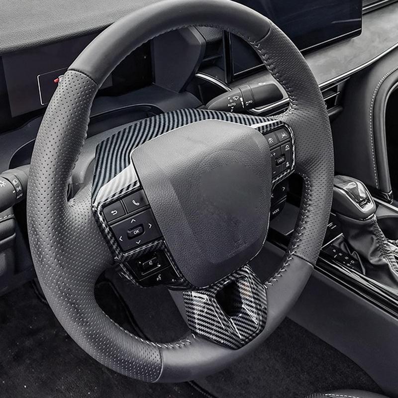 For Toyota C-HR AX20 2024 2025 Car Accessories ABS Steering Wheel Center Decor Cover Strips