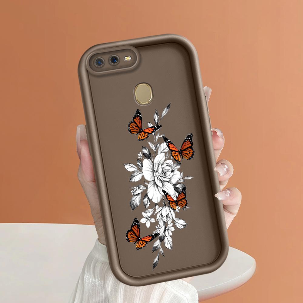 Soft Silicone Square Ladders Cartoon Pattern Full Cover Camera Protection Shockproof Case for OPPO Reno Realme OnePlus