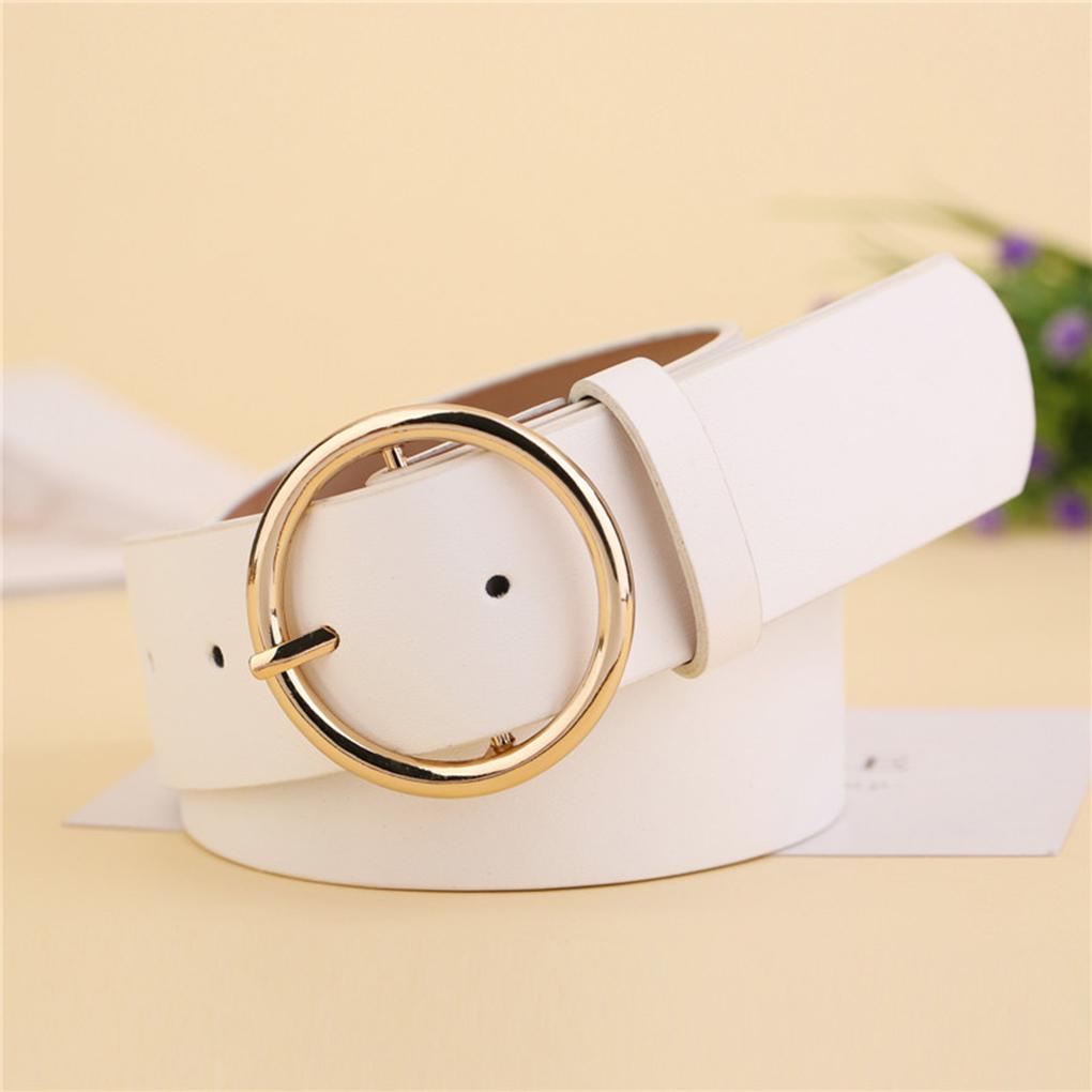 PU Leather Buckle Vintage Decorative Casual Tighten All-Match Lightweight Long Women Belt