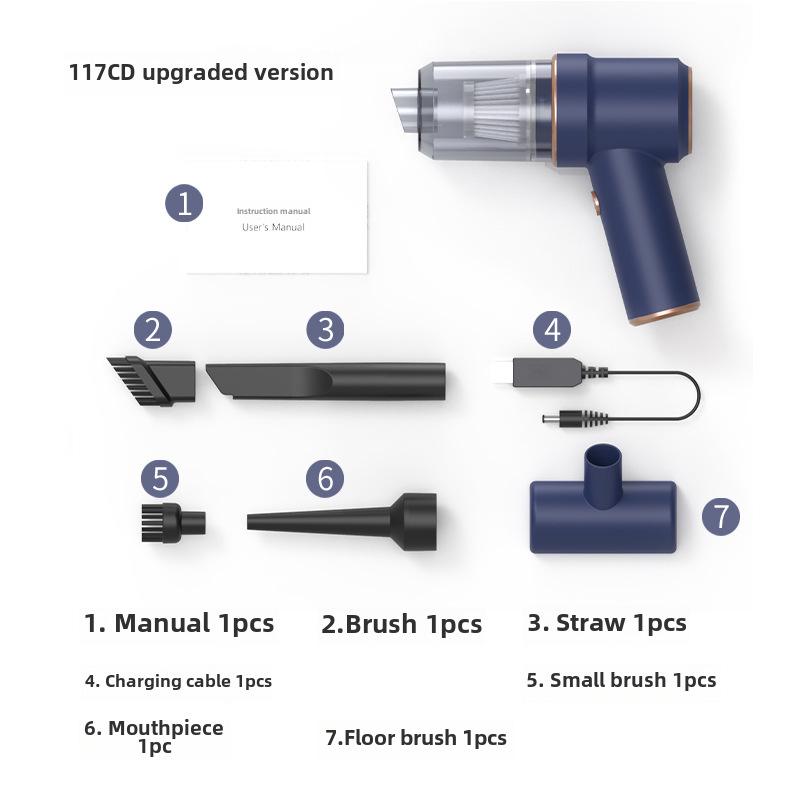 Wireless High-Power Handheld Car Vacuum Cleaner with Charging