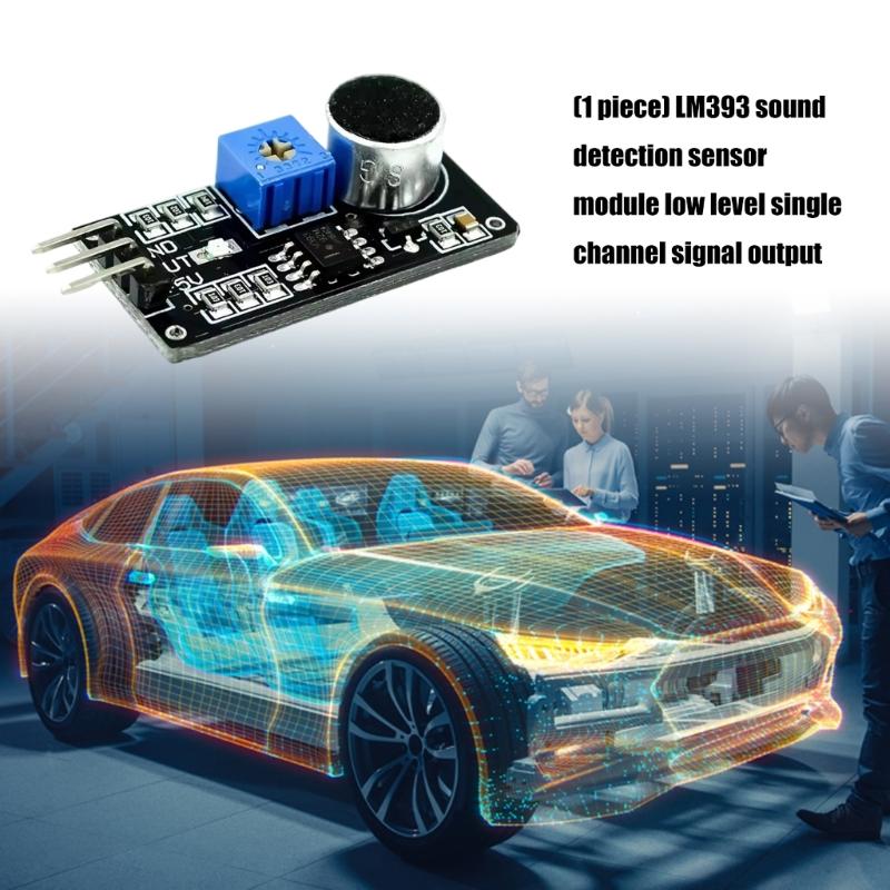 Einstellbare Empfindlichkeit LM393 Schallsensoren Modul Low-Level-Signalausgang Kompatibel für DIY-Elektronik und Hausautomationssysteme