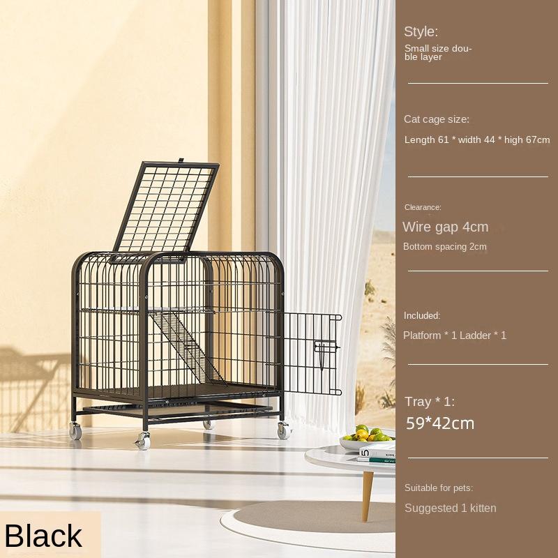 Cat Cage  Villa 2 Floors Super Large Space Cat Cage Nest with Toilet Cat House  Climbing Frame