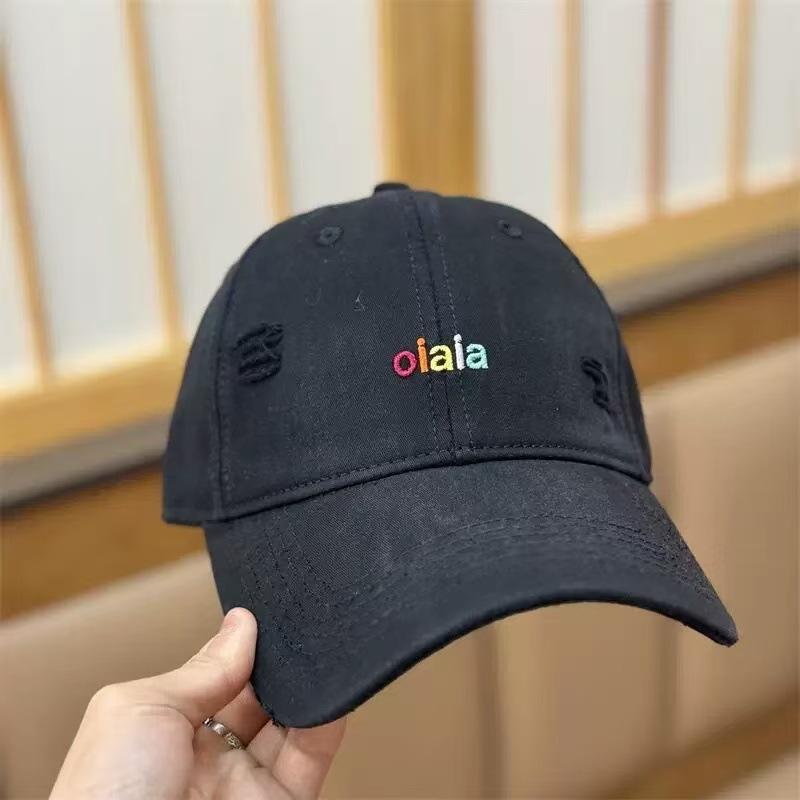 Spring And Summer Color Letter Embroidery Baseball Cap Female Face Small Cap Male Tide High Quality