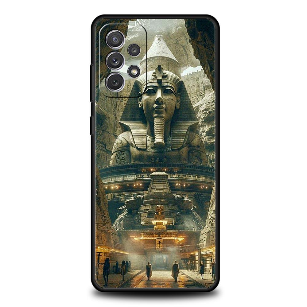 Ancient Egypt Egyptian God pyramid Case For Samsung A15 A13 A51 A71 A41 A31 A21S A03S A05 A35 A55 A23 A25 A33 A53 A73 5G Cover