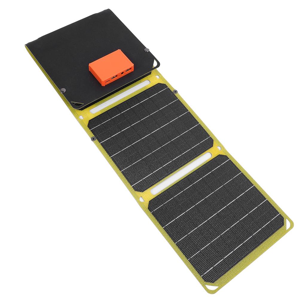 40W Foldable Solar Panel Double USB Water Resistant ETFE Foldable Solar Panel with Angle Finder for Outdoor Travel