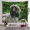 Afghan Hound Cat Tapestry Cute Animal Wall Art Decoration Tapestry Kids Room Decor Living Room Bedroom Dorm Room Home Decor