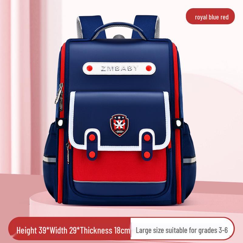 "Sesame Primary School Backpack for Grades 1-6: Lightweight, British-Style for Boys and Girls"