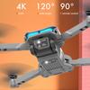 Ferngesteuerte Drohne mit 4K-Dualkameras Optische Fluss-Positionierung Headless-Modus Kinder Erwachsene Anfänger Faltbarer 2,4-GHz-RC-Quadrocopter Spielzeug