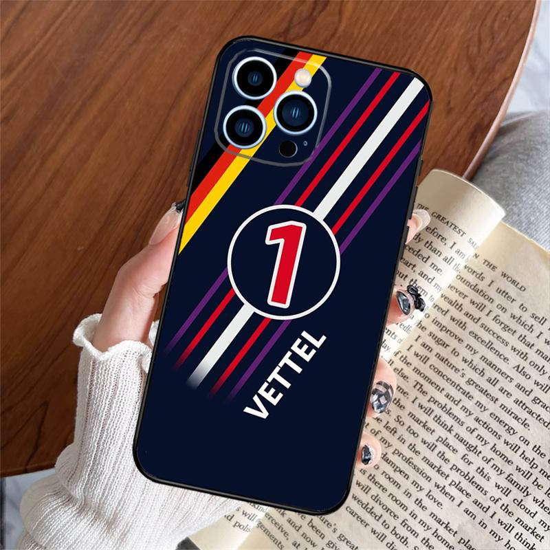 F1 Formula 1 Number Case For iPhone 16 15 14 Pro Max 13 12 Mini 11 Pro Max X XR XS 7 8 Plus Soft Cover Funda