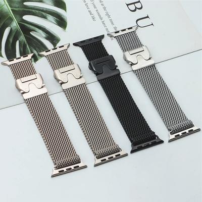Curea Milanese Loop pentru Apple Watch Band Ultra 2 49mm 46mm 45mm 44mm 42mm 41mm 40mm 38mm Oțel inoxidabil pentru iWatch Series 10 9 8 7 6 SE