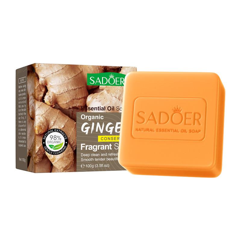Peppermint Essential Oil Soap - 100g  Organic & Natural  Moisturizing  Oil Control  for Face  Hands & Body  Rich Foam Suitable for Sensitive Skin