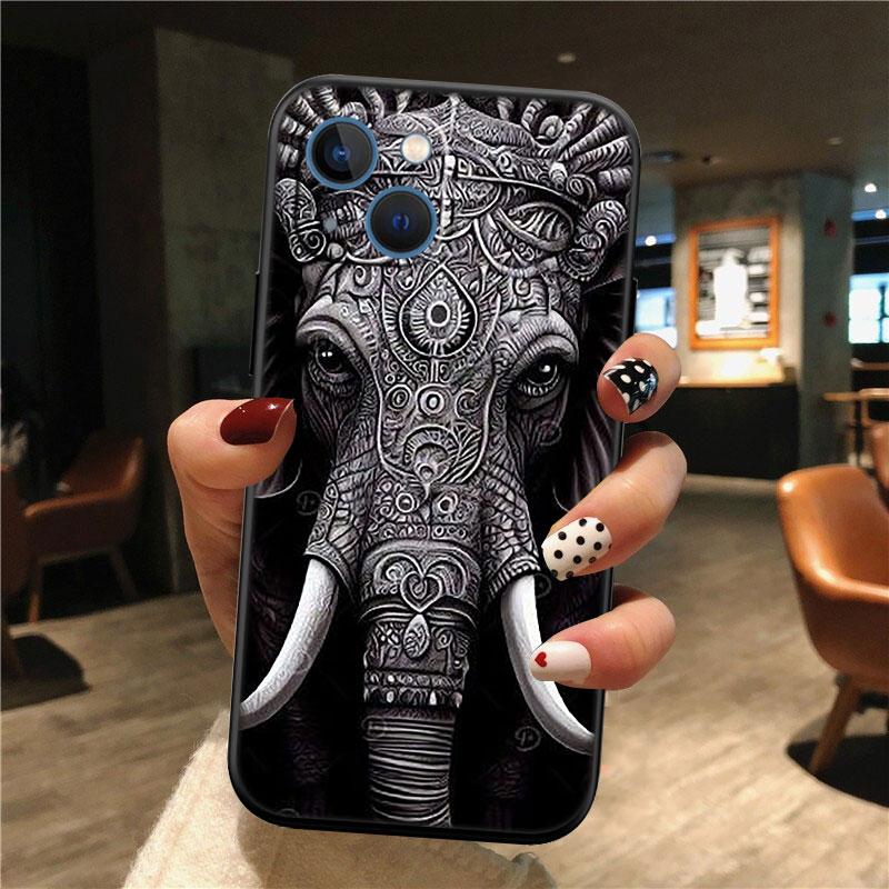 IK4 Animal Elephant Phone Case for Samsung Galaxy A11 A12 A13 A15 A52S A53 A55 A56 A70 A71 A72 A73 F06 F16 F56 S10 Plus S10e