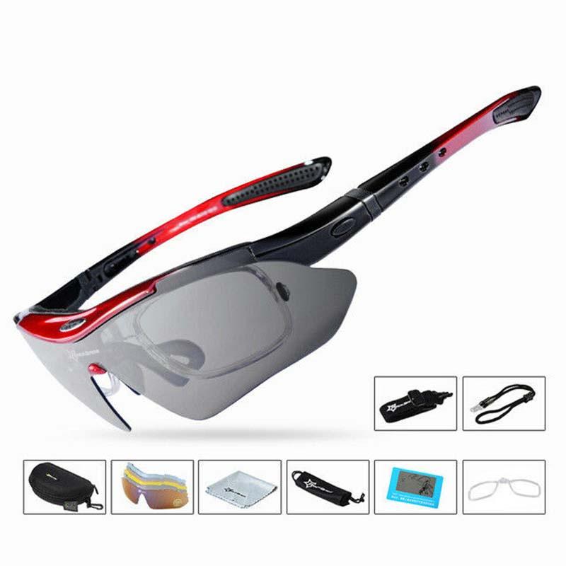 Premium Quality Outdoor Polarized Cycling Eyewear Featuring Five Versatile Lenses