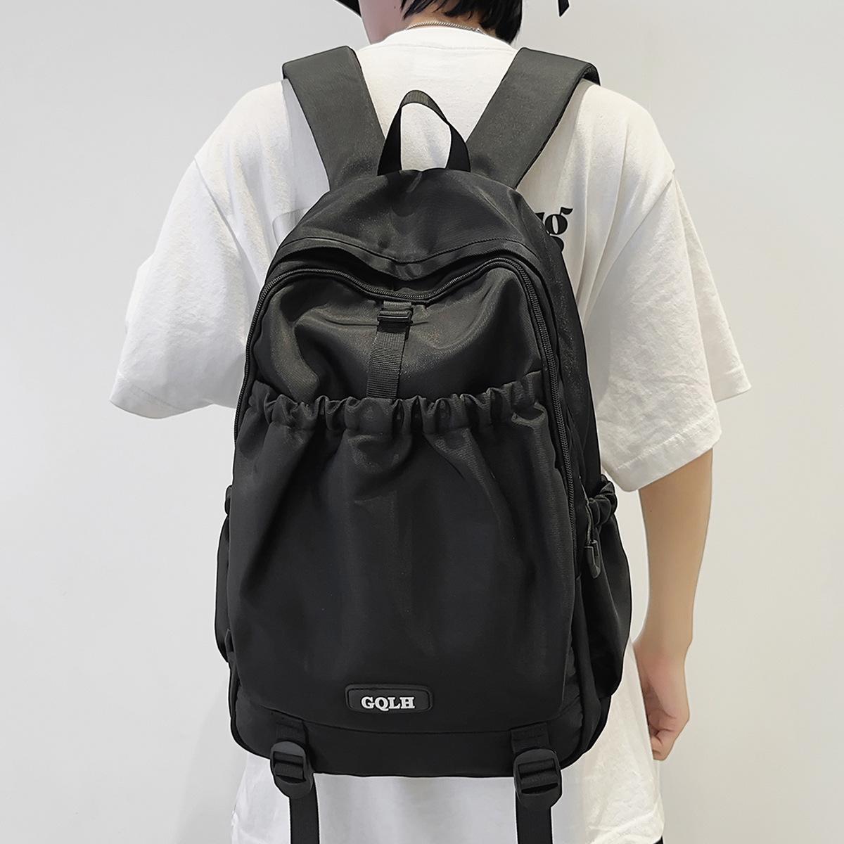 Мужской однотонный рюкзак — фото 5