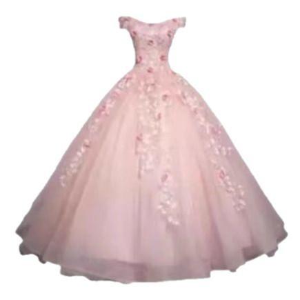 Pink Flowers Shoulder Fluffy Evening Dress Female Solo Art Examination Piano Guzheng Engagement Bridal Toasting Dress