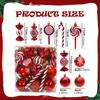Christmas Tree Hanging Ornaments Charm Pendants Reusable Ornament Decorations for Cafe