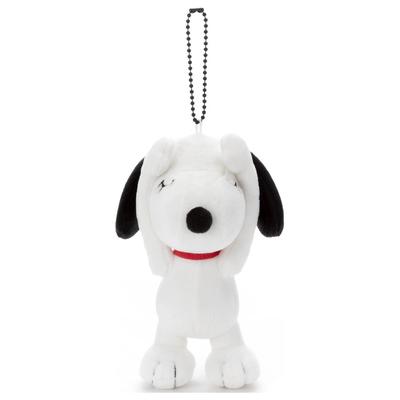 Peanuts Mascota Cadena de Bolas Cara Divertida Snoopy Peluche Aproximadamente 14cm de Alto (¡Cara!) Juguete,
