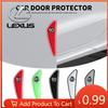 Interior Stickers 4pcs Car Protective Strip Sticker Auto Accessories For F-SPORT ES RX NX LS UX LM LX GX LC RZ IS CT GS RC