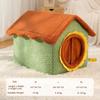 Thickened Enclosed Pet House Cute Sunflower Shape Removable Washable Winter Warm Deep Sleep Cave Sofa for Cats Cama Para Perro