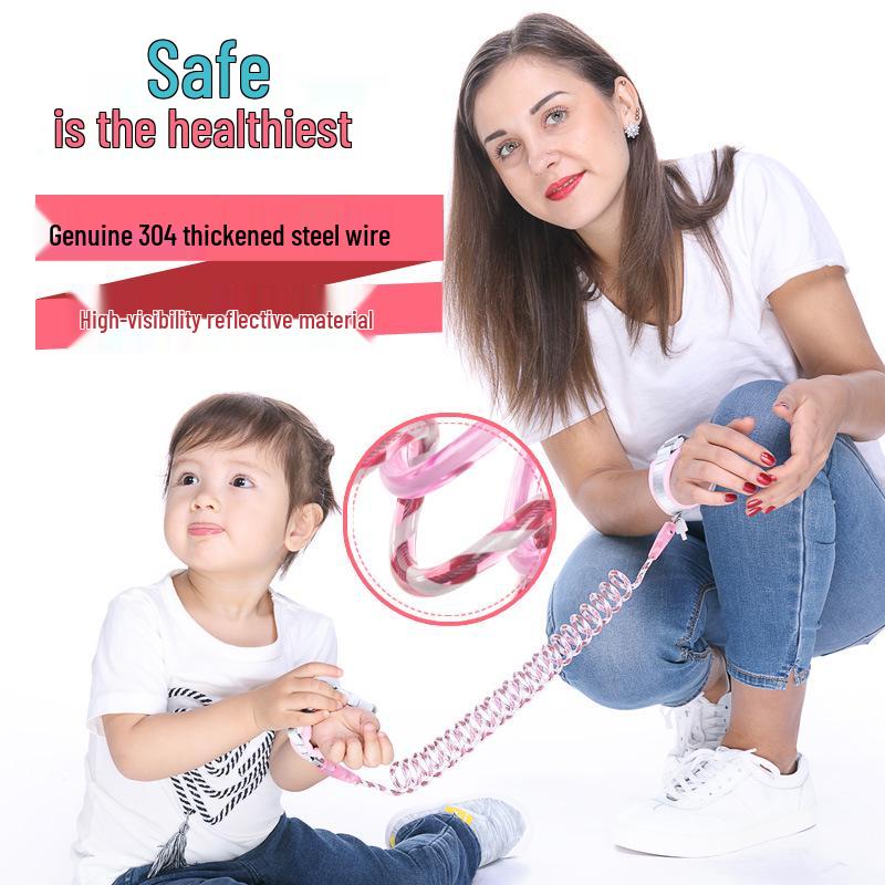 Children's Anti-Lost Wristband & Leash - Reflective Key Style for Toddlers & Strollers