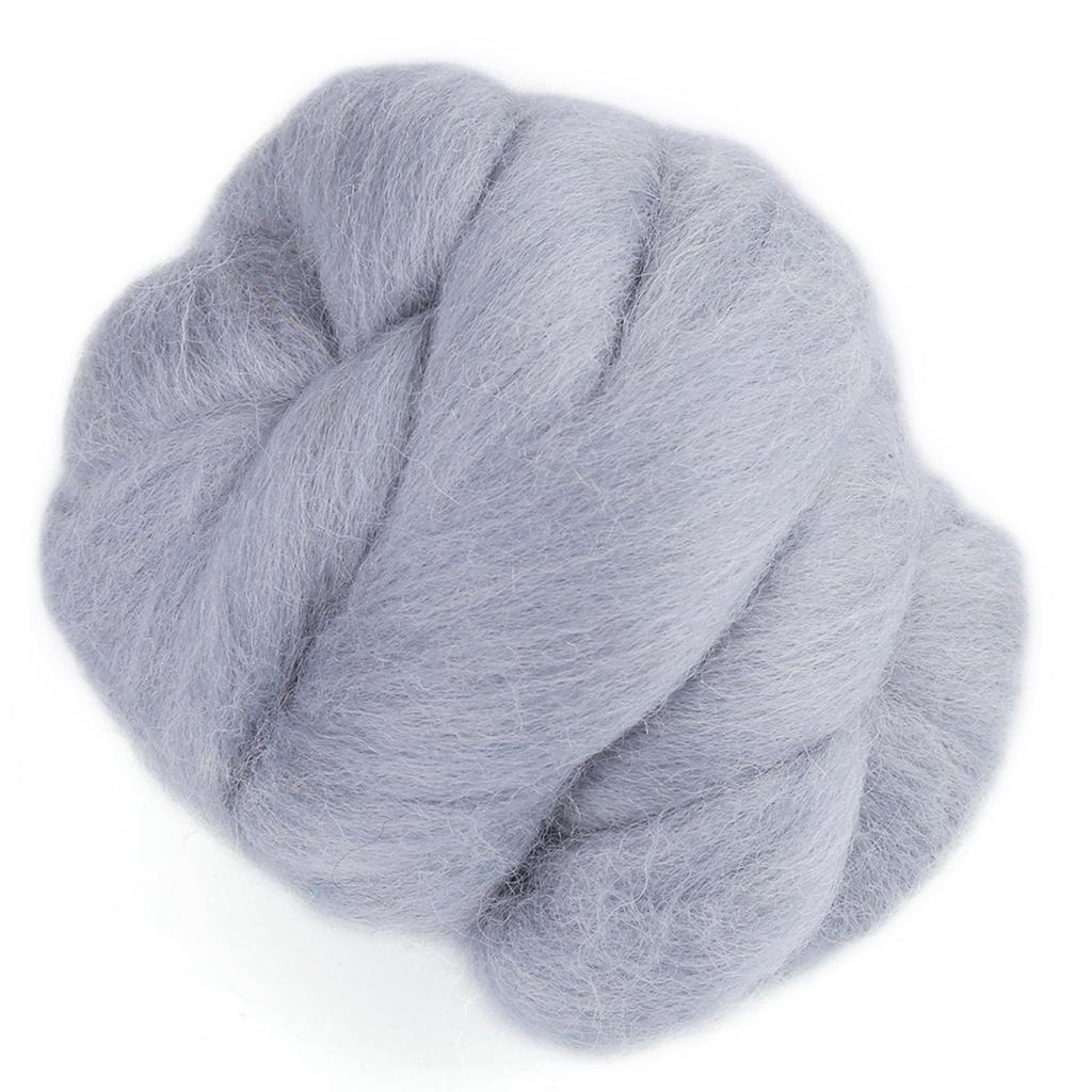 Filatura di lana colorata per infeltrimento ad ago da 55 g?Cucito Rifinitura Lavoro Manuale Materiale (Grigio)