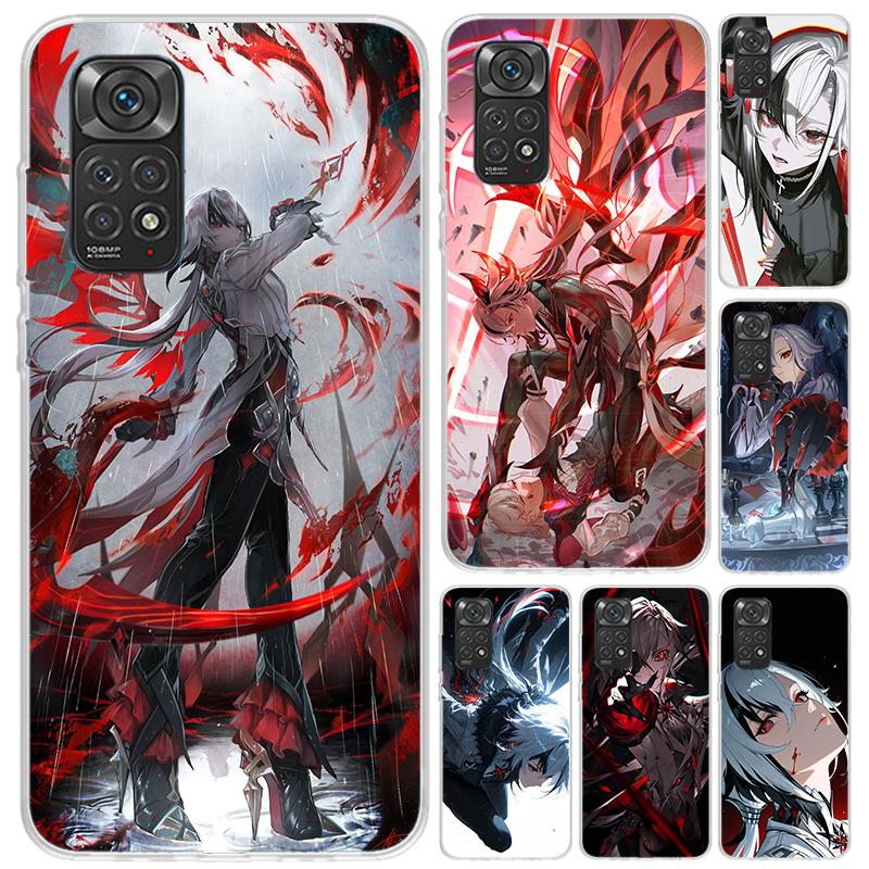 Arlecchino Genshin Impact Phone Case for Xiaomi Redmi Note 15 14 14S 13 12S 12 Pro 11S 11 Plus 11T 11E 10S Soft Funda Print Shel