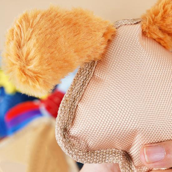 Plush Animal Dog Toy Stuffed Dog Chew Toy Chick Squeaky Oxford Cloth Animal with Long Limbs