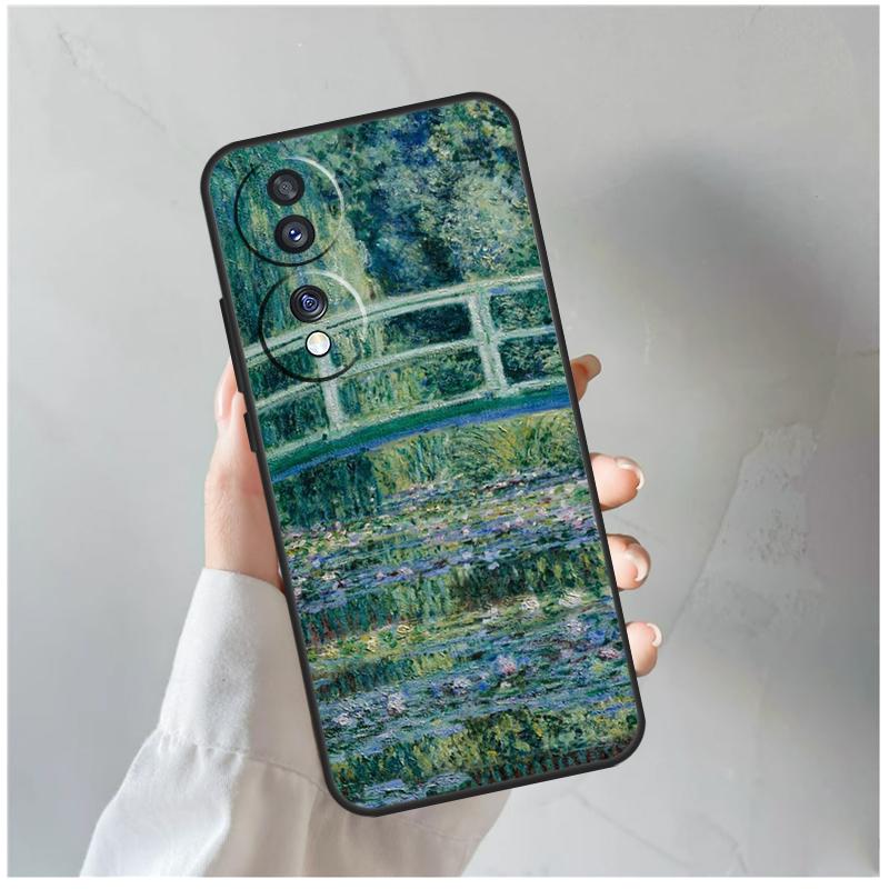 Claude Monet Art Painting For Honor Magic 8 5 6 7 Pro Case For Honor 200 400 70 90 Lite X8c X8b X9a X9b X9c X9d Win RT