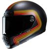 HJC HELMETS Motorcycle Full Face Classic Internally V10 HJH269 BLACK Size S Helmet, Ventilated, Detachable, Foni, (MC1SF), (55-56cm)