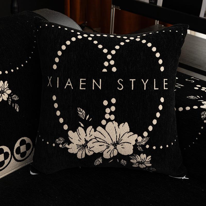 Chenille Sofa Cushion Jacquard Four Seasons Universal French Style Sofa Cushion Anti Cat Scratching Sofa Cover Nonslip Couch Mat