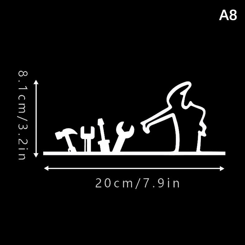 La Linea Line Art Wall Sticker Minimalist Self-Adhesive Waterproof Decal For Walls, Doors, Glass, Cars Home And Car Decoration