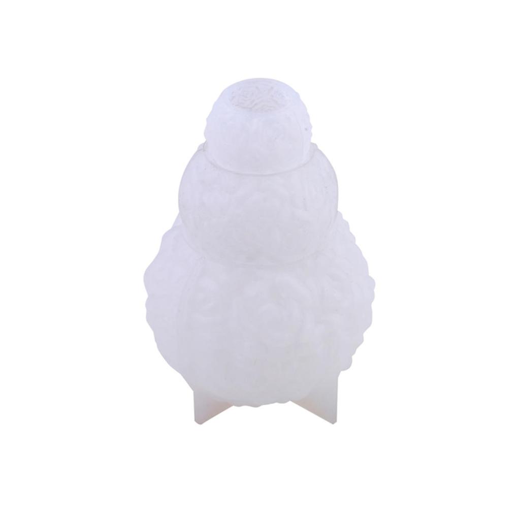 3D Rosenkugel Kerze Harz Silikonform Valentinstag Gussform Kreativer eleganter Blumenkerzenhalter Geeignet für DIY Kann